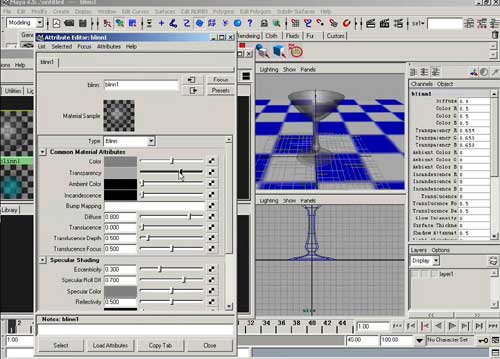 Maya完全教程之二 杯子的透明度